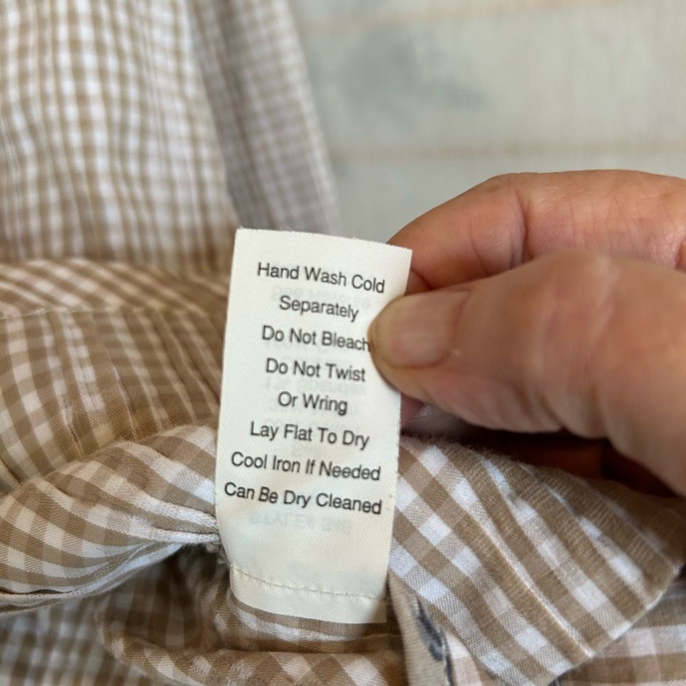 Cabi Ginger Snap Gingham Check Print Button Blaze… - image 4